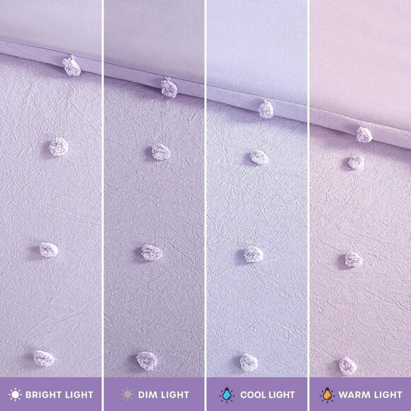 NEW Urban Habitat 4-Piece Comforter Set Callie Lavender Purple Twin / Twin XL - Picture 12 of 14